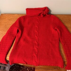 Jones New York Merino Wool Red Sweater Womens Size Medium